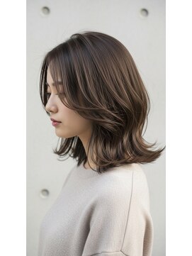 クリー(cree) 20代30代40代大人丸みショートボブ×前髪あり【髪質改善】