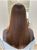 潤艶ロング×オレンジブラウン