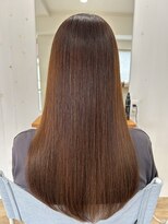 シーン(scene)&nbsp;潤艶ロング×オレンジブラウン