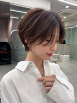 アスター 天神大名店(Aster) くすみベージュ/細めハイライト/ショート/白髪ぼかし/小顔/天神