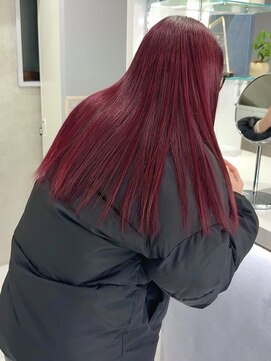 スウィープ(sweep) 髪質改善カラー,ワインレッド