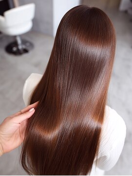 艶髪/髪質改善/シルクラテブラウン