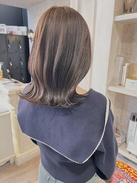 キャアリー(Caary) 福山美容室caaryショコラグレージュ髪質改善イルミナカラー20代