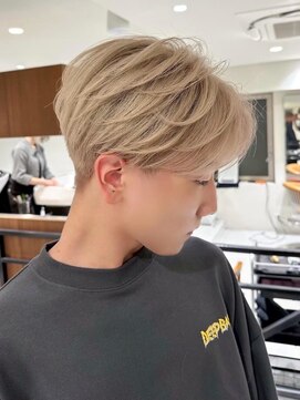 ゴカン バイ ジル ブラン 名古屋(Gokan by JIL BLAN) メンズパーマ曲がる縮毛矯正ハイライトショートカット20代30代40