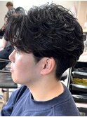 フェザーパーマ/フェザーショート/毛流れセンターパート/千葉駅
