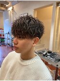 無造作束感×ツイストスパイラルマッシュ