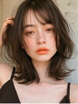 ケイバイミシェリー(kei by misherry)&nbsp;全席完全個室サロンハニーブラウンハッシュウルフレイヤーカット