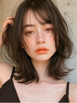 ケイバイミシェリー(kei by misherry) 全席完全個室サロンハニーブラウンハッシュウルフレイヤーカット