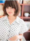 ナチュラルカラー耳かけ小顔くせ毛風ロブ上尾20代30代40代a!