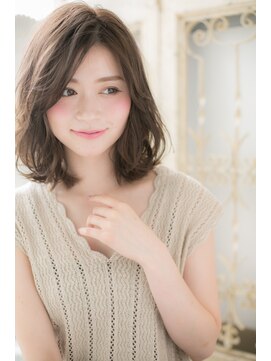 モッズ ヘア 福岡姪浜店(mod's hair) *mod's姪浜*…黒髪がセクシー♪くせ毛風セミディb