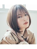 清潔感ある　内巻きボブカット　おすすめヘアスタイル元住吉