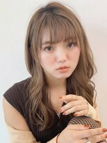 ジーナ セントラル銀座(Zina)&nbsp;セシルカットフリンジウェーブ×大人かわいい前髪ココアブラウン