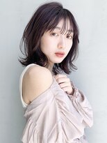 アイティー バイ アルバム 中野店(IT by ALBUM) ワンカールミディ_ハイライトカラーセミウェットウェーブ_57555