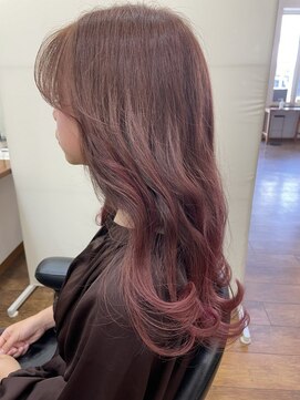 美容室アミューア ピンクグラデーション★