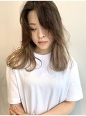 【鎖骨ミディアム × 大人かわいい】ブラウンベージュ　米倉