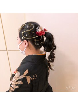 ヘアメイク ジェイエム ポニーテールアレンジ