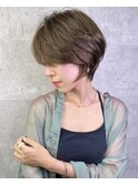 大人カジュアルショート/上質艶カラー