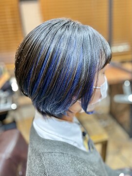 オーブ ヘアー リリー 博多2号店(AUBE HAIR lily) インナーブルーショート！