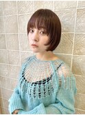 マッシュショートボブ　顔まわり　顔まわりレイヤー　