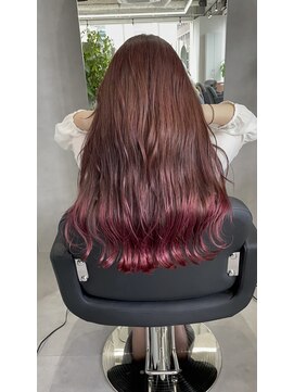 ジエクト カナウ(The Ect canow) ピンクブラウン/ピンク裾カラー/グラデーションカラー