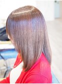髪質改善縮毛矯正で至極の潤艶ストレート
