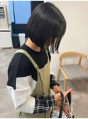 簡単スタイリングコンパクトボブ＊大人かわいい顎ラインボブ