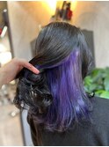 インナーカラー/簡単ヘアセット/ダブルカラー渋谷/ケアブリーチ