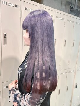 エゴ 池袋(EGO) ラベンダー/ワインレッド/裾カラー/エンドカラー