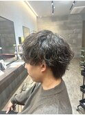 波巻きパーマ