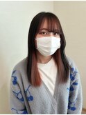【ホワイトピンクインナーカラー】
