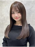 新潟／万代　髪質改善艶髪チョコブラウンローレイヤー