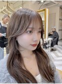 イメチェン外ハネボブ美髪ワイドバングミディアムレイヤーカット