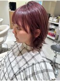 【くびれボブ】チェリーレッド/ワインレッド◎20代～50代◎