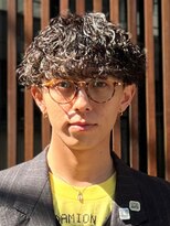 フィフス 神南(fifth)&nbsp;渋谷メンズマッシュウルフカット波巻きパーマシャドウゆるめ