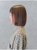 髪質改善ストレートとミニボブ