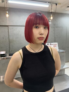 ヴェイン 渋谷(vain) 夏はやっぱりハイトーンミニボブ！