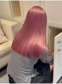 15093ブリーチ＆ダブルカラーラベンダーパープルレイヤーロング