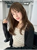 シースルーバング美髪大人可愛いナチュラルカール