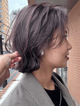 ボコカ(bococa) 【macana指名】ボブラベンダーピンクグレージュパーマ登戸