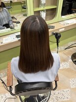 イオエ 西梅田(ioe)&nbsp;ブリーチなしカラー／髪質改善/ミルクティーベージュ/顔へア