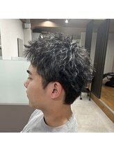 ツイストスパイラルパーマ×スパイキーショート〈堀江/新町/四ツ橋〉