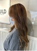透明感カラーで柔らかい大人ロングに