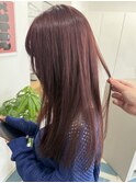 ピンク好き必見！！ボルドーピンク【ブリーチ無しダブルカラー】