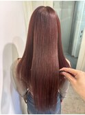 ワインレッド 赤髪 レッドベージュ ボルドー