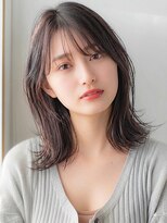 アース 相模大野店(EARTH)&nbsp;ブリーチなしカラーで透明感ミディアムくびれヘア
