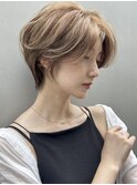 ショートレイヤーカット/ひし形ショート20代30代40代大人銀座