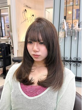 ヘアーアンドメイク シークタチカワ 立川店(Hair&Make Seek) 【古澤】黒染め履歴から柔らかオリーブベージュ ブリーチなし