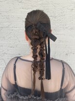 アオヘアー(ao hair)&nbsp;ツイン編みおろしヘアセット