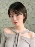 《Agu hair》【小顔×30代40代】韓国風 丸みショートボブ