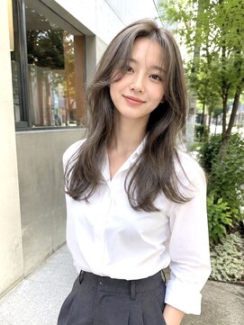 フィエルウメダ(Fier umeda) 韓国風レイヤーカット×前髪カット×ブリーチなしカラー